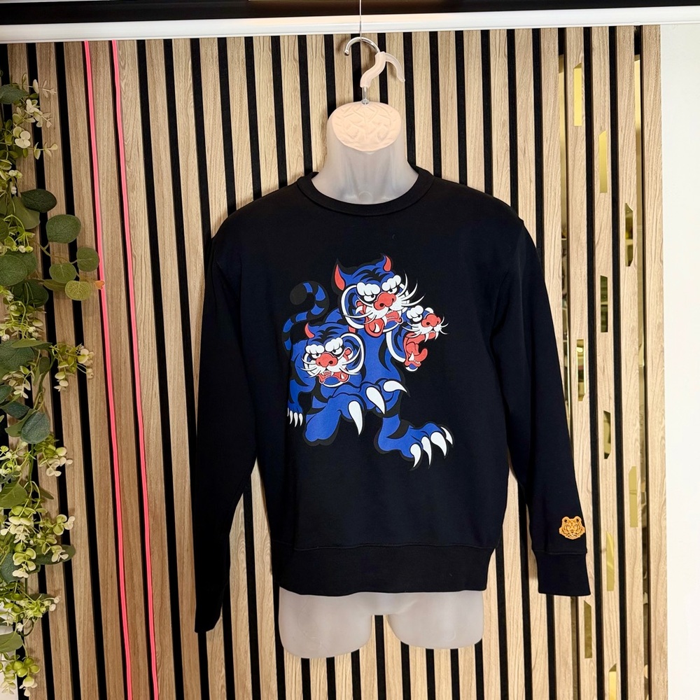 🔥✅ Authentic KENZO x Kansai Yamamoto unisex "3 Tigers" sweatshirt japan 🇯🇵design